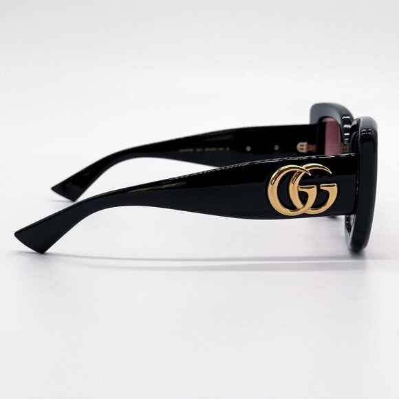 NEW GUCCI SUNGLASSES BLACK BROWN WOMEN EYEWEAR GUCCI GG1975S 001 main image 10